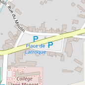 place de parking auf Karte