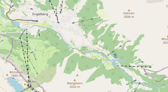 Area di sosta per camper sulla carta