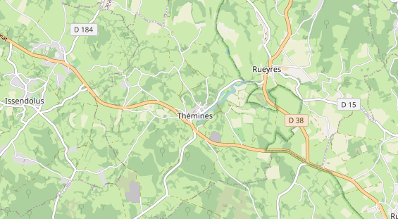 Area di sosta per camper sulla carta