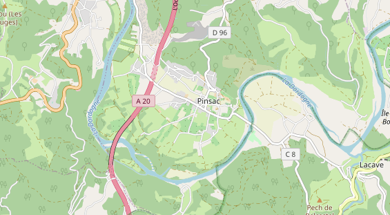 Area di sosta per camper sulla carta