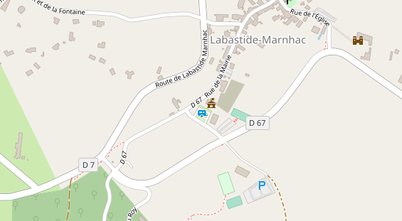 Stellplatz auf Satellitenbild