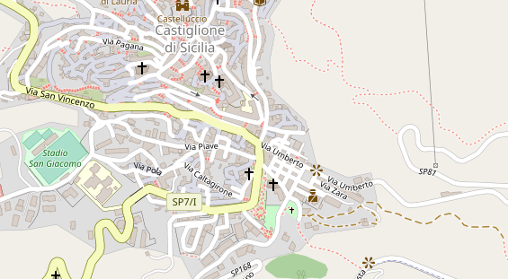 Stellplatz auf Satellitenbild