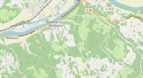 Área para autocaravana en la tarjeta