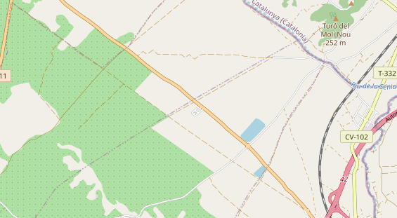 Aire camping-car sur la carte