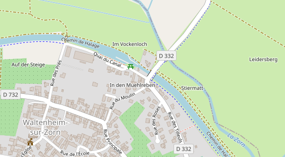 Stellplatz auf Satellitenbild