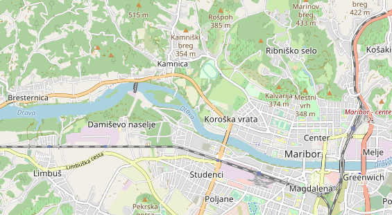 Aire camping-car sur la carte