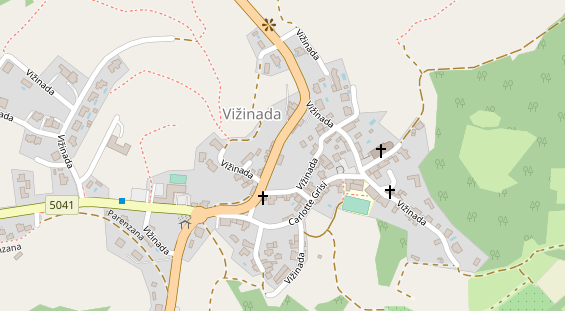 Stellplatz auf Satellitenbild