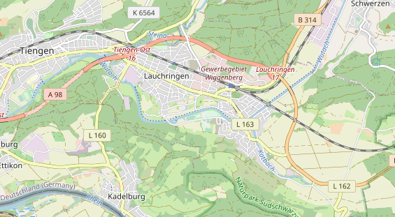 Aire camping-car sur la carte