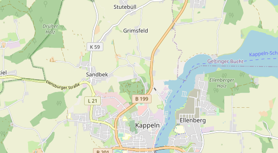 Aire camping-car sur la carte