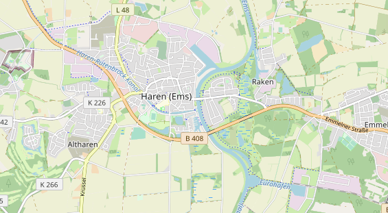 Aire camping-car sur la carte