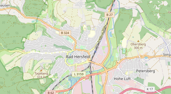 Area di sosta per camper sulla carta