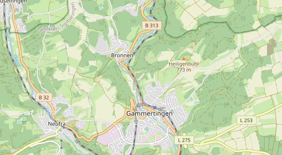 Aire camping-car sur la carte