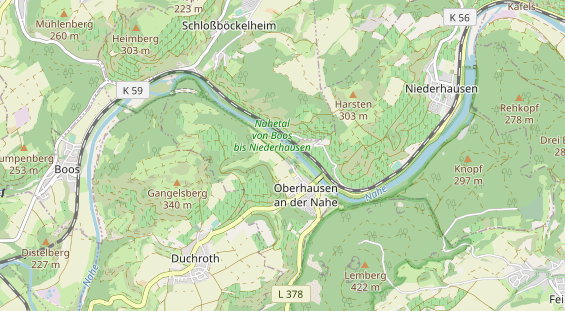 Area di sosta per camper sulla carta