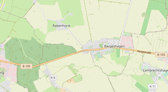 Área para autocaravana en la tarjeta