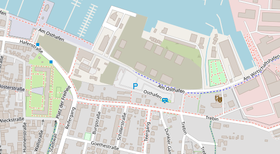 Stellplatz auf Satellitenbild