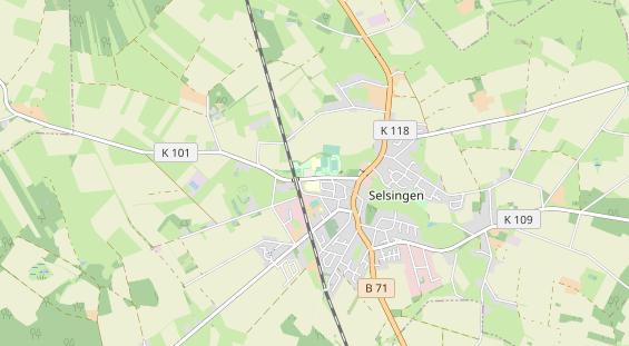 Aire camping-car sur la carte