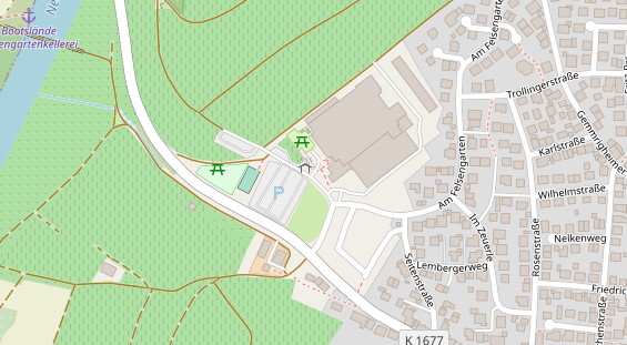 Stellplatz auf Satellitenbild