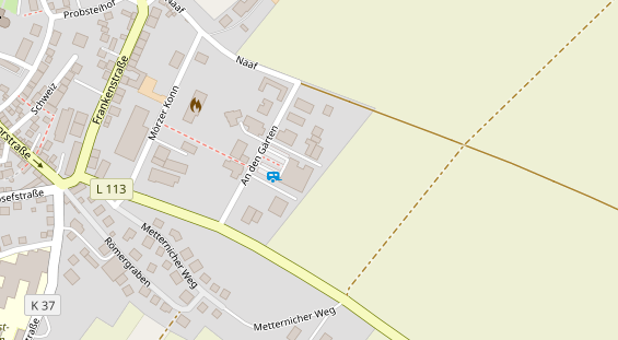 Stellplatz auf Satellitenbild