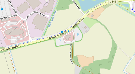 Stellplatz auf Satellitenbild