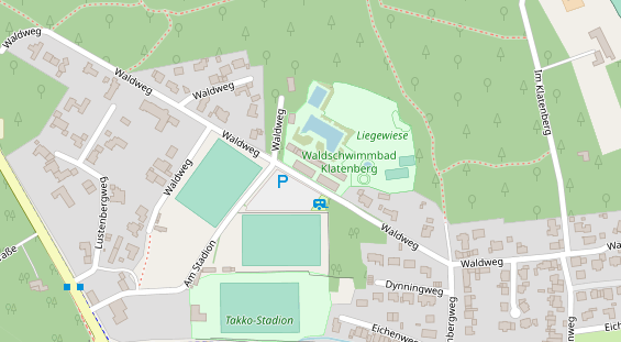 Stellplatz auf Satellitenbild