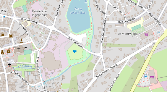 Stellplatz auf Satellitenbild