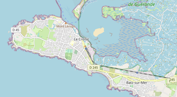 Área para autocaravana en la tarjeta