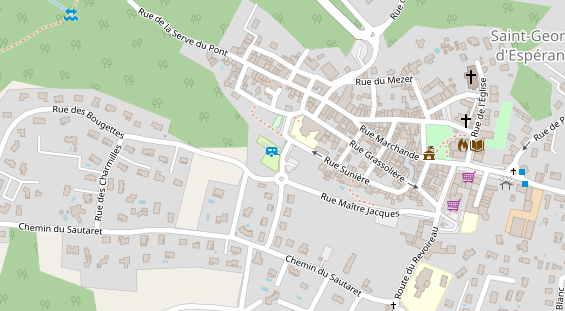 Stellplatz auf Satellitenbild