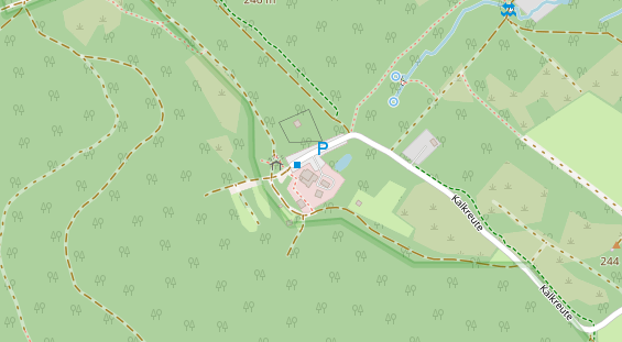 Stellplatz auf Satellitenbild