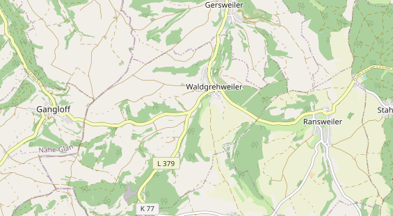 Aire camping-car sur la carte