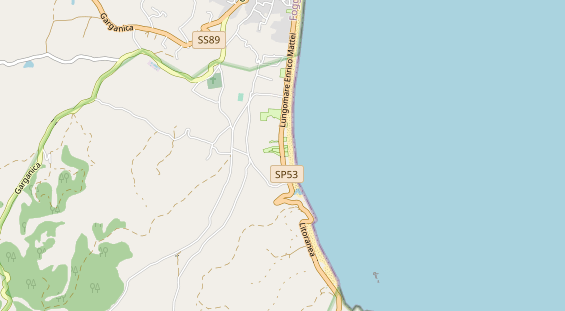 Aire camping-car sur la carte