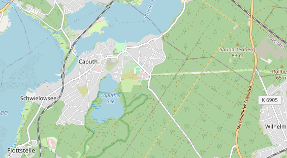 Area di sosta per camper sulla carta