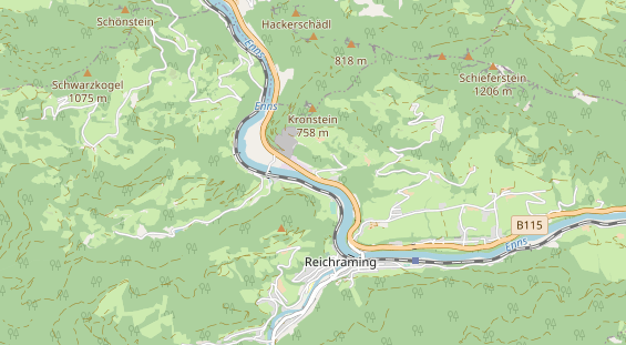 Área para autocaravana en la tarjeta