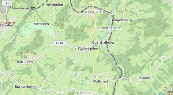 Area di sosta per camper sulla carta