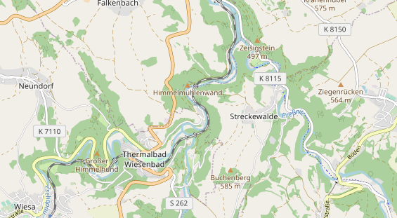 Aire camping-car sur la carte