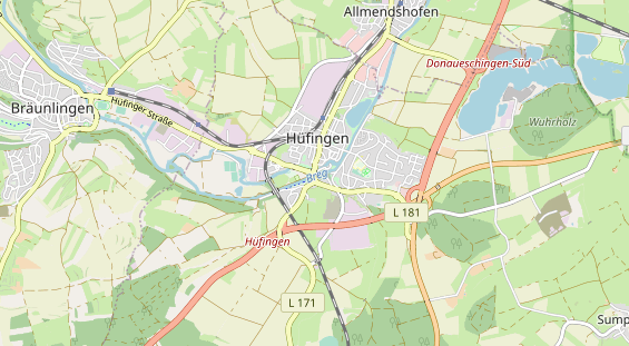 Aire camping-car sur la carte