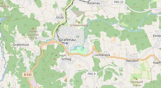 Área para autocaravana en la tarjeta