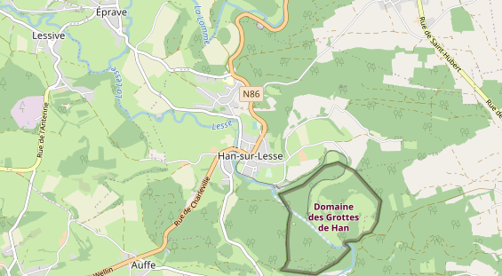 Aire camping-car sur la carte