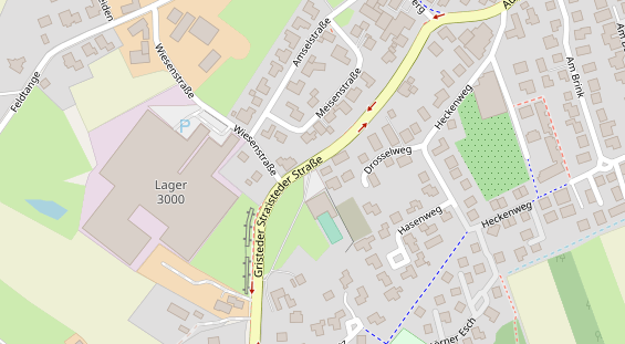 Stellplatz auf Satellitenbild