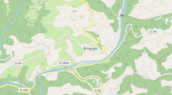 Aire camping-car sur la carte