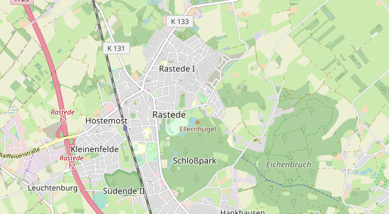 Aire camping-car sur la carte