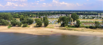 Mobile home park Camping Stover Strand near Hamburg on the Elbe