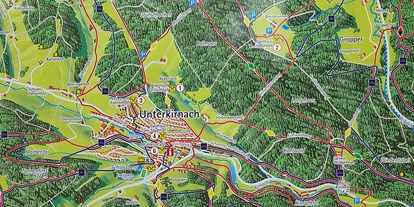 Motorhome parking space - öffentliche Verkehrsmittel - Schwarzwald - Karte Unterkirnach und Umgebung  - Reisemobil-Stellplatz Unterkirnach