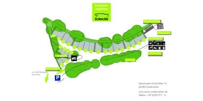 Reisemobilstellplatz - Art des Stellplatz: bei Hotel - Walshausen - Übersichtsplan Wohnmobilstellplatz - Wohnmobil Park Freizeitpark an der Schließ, Zweibrücken