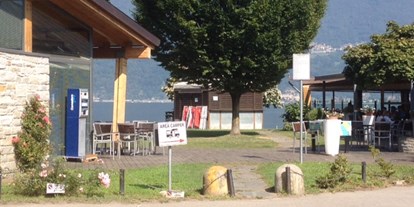 Reisemobilstellplatz - Art des Stellplatz: bei Gaststätte - Lago di Como - Eindrücke vom Stellplatz - Area di sosta L'Ontano