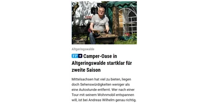 Reisemobilstellplatz - Duschen - Flöha - Campingplatz Geringswalde Stell- u. Zeltplatzvermietung Andreas Wilhelm