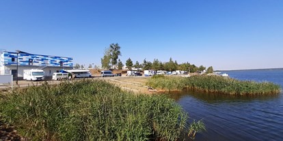 Motorhome parking space - SUP Möglichkeit - Saxony - Ansicht vom Steg - Marina-Camping Geierswalder See