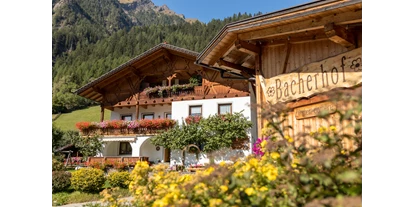 Reisemobilstellplatz - öffentliche Verkehrsmittel - Südtirol - Der Bacherhof im Pfitschtal - Bacherhof
