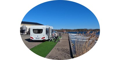 Motorhome parking space - WLAN: nur um die Rezeption vorhanden - Southern Sweden - Loftahammars Varv & Marina