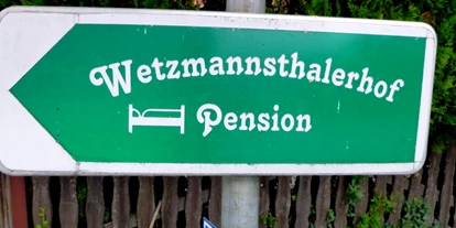 Reisemobilstellplatz - Wohnwagen erlaubt - Gföhleramt - Alles gut beschildert - Wetzmannsthalerhof