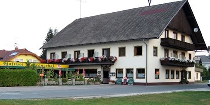 Motorhome parking space - Goritschach (Ebenthal in Kärnten, Poggersdorf, Gallizien) - Beschreibungstext für das Bild - Gasthof Roseggerhof